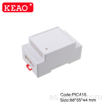 Bloque de terminales de carril din PIC415 caja de control industrial caja de plástico de caja de caja electrónica de carril Din con tamaño 88 * 55 * 44 mm